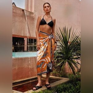 Animal print cover up A16